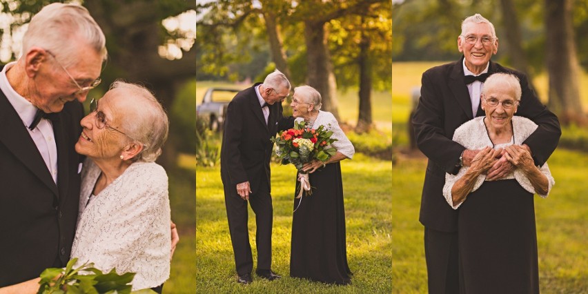 Zakochani staruszkowie świętują 65. rocznicę ślubu 