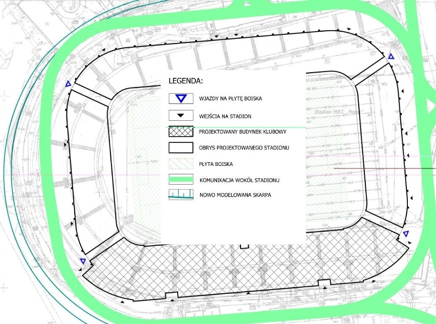 Stadion w Łodzi, także budowany od podstaw, bez dodatkowej...