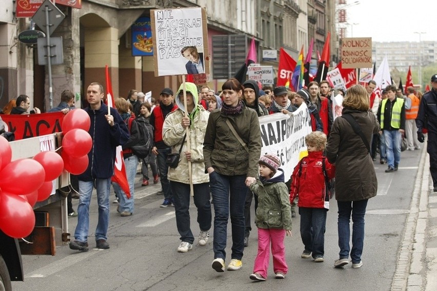 Wrocław: Marsz przeciwko wyzyskowi pracowników (ZDJĘCIA)