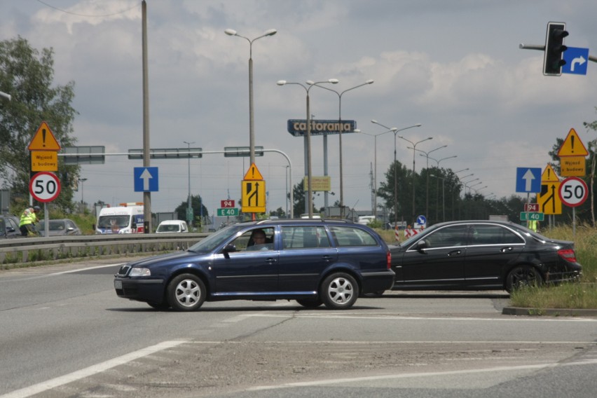 Trasa DK 94 w Sosnowcu korkuje się na kilka kilometrów przed...