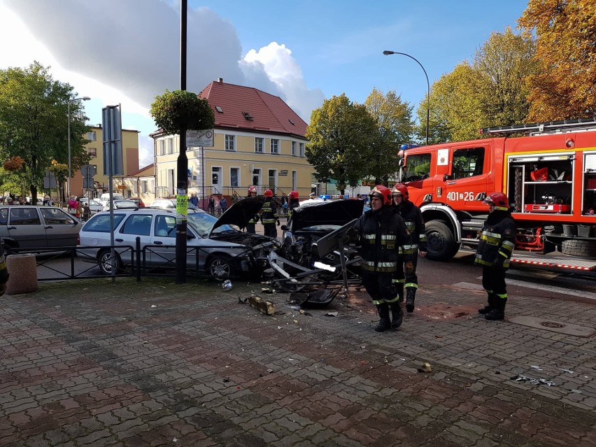 Około godz 15:30 na skrzyżowaniu ulic 1 Maja i Grunwaldzkiej...