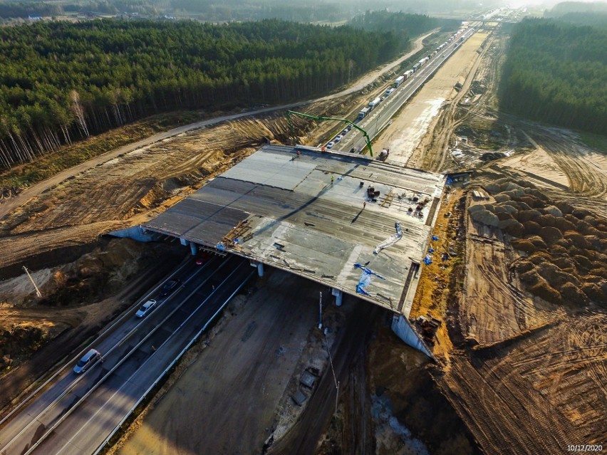 Tak wygląda plac budowy autostrady A1, między Częstochową i...