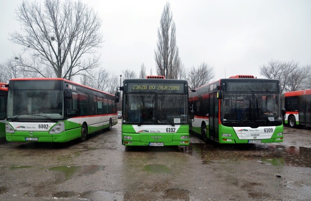 W poniedziałek o godz. 14 na parkingu stało dziewięć pojazdów PKS Zielona Góra, a powinny być na trasie.