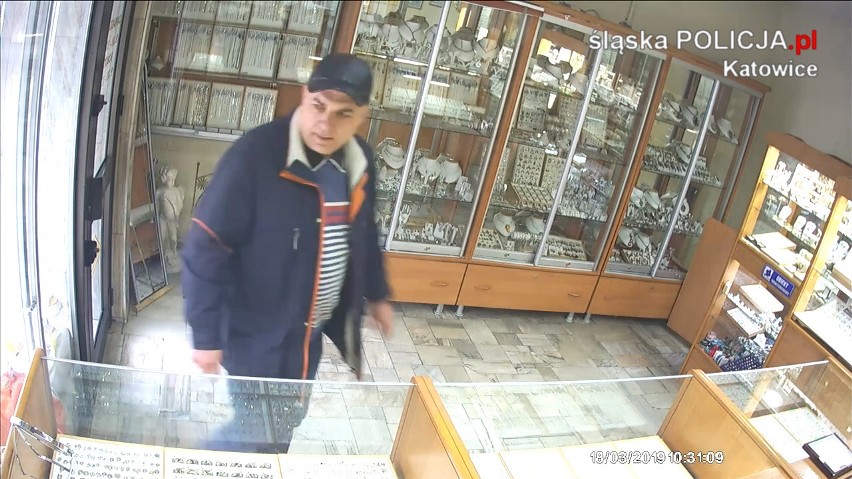 Kradzież w sklepie jubilerskim w Katowicach. Policjanci...