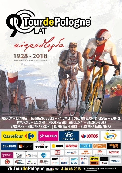 Tour de Pologne 2018 zagości na drogach powiatu myślenickiego