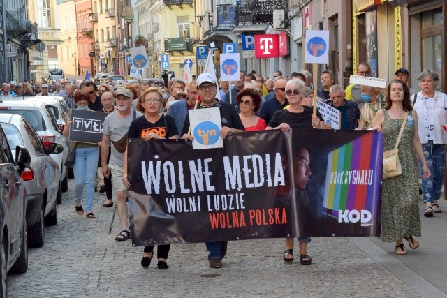 Podczas protestu w Kielcach