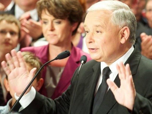 Zdjęcie z kampanii wyborczej Jarosława Kaczyńskiego