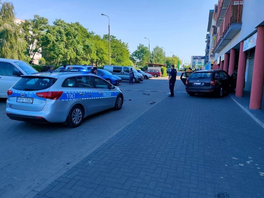 Wypadek w Radomiu przy ulicy Zbrowskiego.