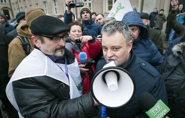 Protest rolników w Koszalinie.