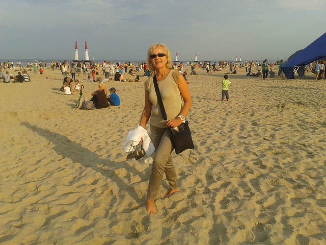 Anna Łukaszewska: - Bardzo lubię spacerować brzegiem morza, często więc wyjeżdżam na Wybrzeże, głównie do Gdyni