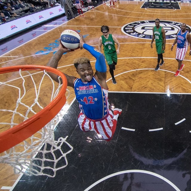 Już jutro w Hali Orbita we Wrocławiu wystąpi niezwykly zespół Harlem Globetrotters. Jest to wielka gratka dla wszystkich fanów koszykówki.  Dla drużyny z USA liczy się to, by kibicom dostarczyć show na najwyższym poziomie, a przy okazji upokorzyć swoich przeciwników. Swoje triki - wsady do kosza i układy kombinacyjne - mają opanowane do perfekcji, co przy efektownej oprawie muzycznej i świetlnej robi niezapomniane wrażenie. Do wspólnej zabawy zapraszają widownię, a najwięcej radości mają z tego małe dzieci. Początek tego spektakularnego wydarzenia już w środę o godz. 19.Do kolejnych zdjęć można przejść za pomocą strzałek.