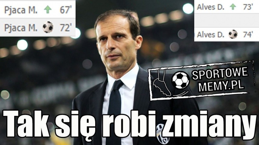 Liga Mistrzów. Tak się robi zmiany, Kapustka chciał się przebrać [MEMY]