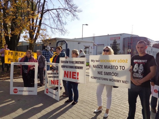 Przeciw budowie kompostowni protestowali kilkukrotnie mieszkańcy Teofilowa.