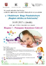 I Rodzinny bieg Przedszkolny w Połańcu dla chorej Gabrysi 