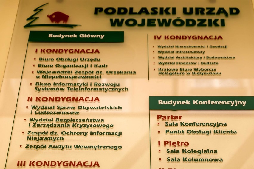 Koronawirus w Podlaskim Urzędzie Wojewódzkim. Zakażonych jest 15 pracowników