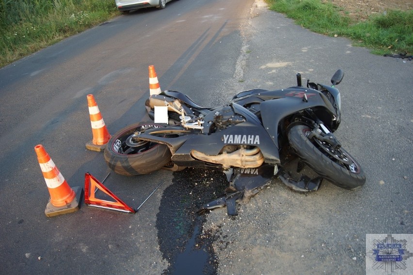 43-letni motocyklista został ranny w wypadku w miejscowości...