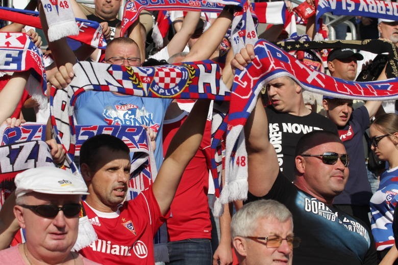 26.07.2019. Kibice na meczu Górnik Zabrze - Zagłębie Lubin....