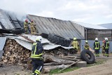 Duży pożar stodoły w Sośnie. Straty na 100 tysięcy złotych [zdjęcia]