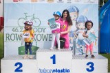 46. Dziecięce Zawody Rowerowe Głosu Pomorza w Słupsku. Zdjęcia zawodników na podium