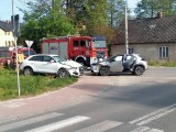 Wypadek w Chańczy. Kierowca ranny po zderzeniu dwóch aut