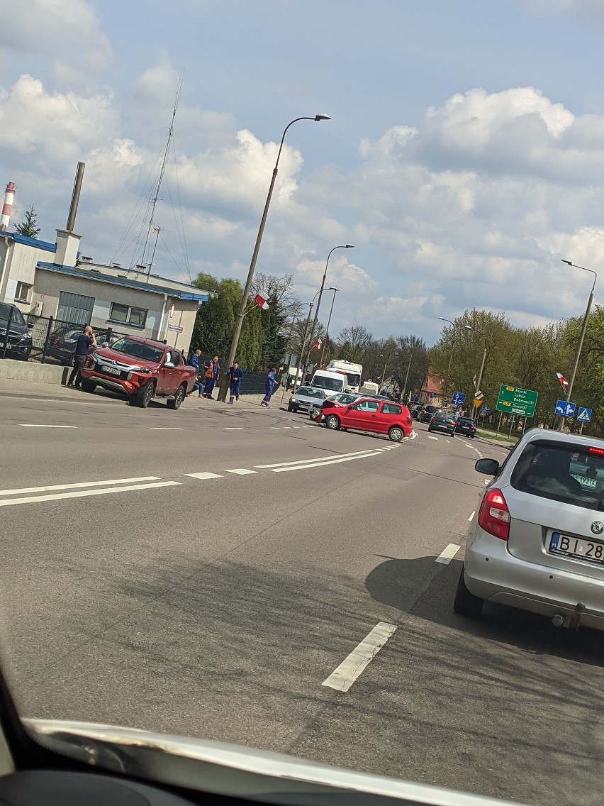Wypadek na ulicy Poleskiej w Białymstoku