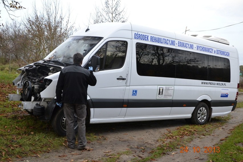 Okradziony bus w Ostromicach