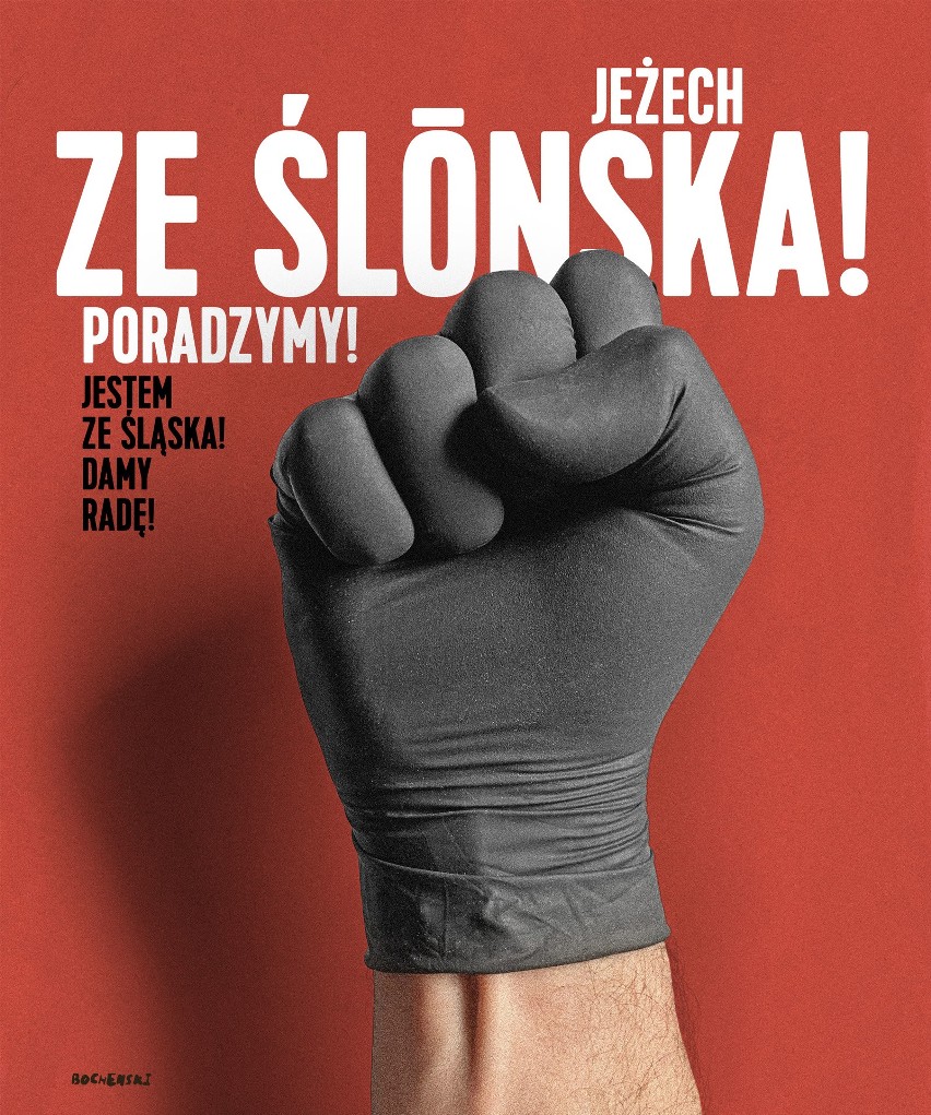Śląsku, poradzymy! Pobierzcie grafiki Tomasza Bocheńskiego, pokażmy solidarność w walce z koronawirusem. Akcja DZ