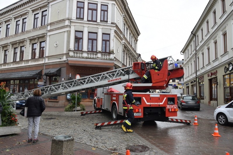 Tarnów. Silny wiatr mocno daje się we znaki. Strażacy mają sporo pracy