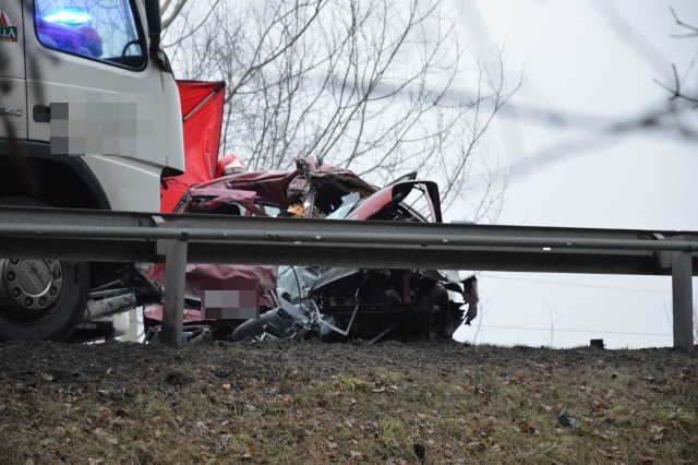 Miejsce tragicznego wypadku w Manowie koło Koszalina.