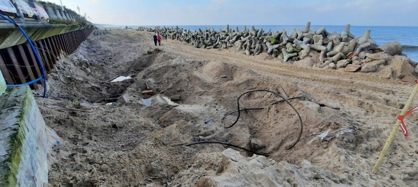 Od września tego roku na plaży w Mielnie, na blisko...