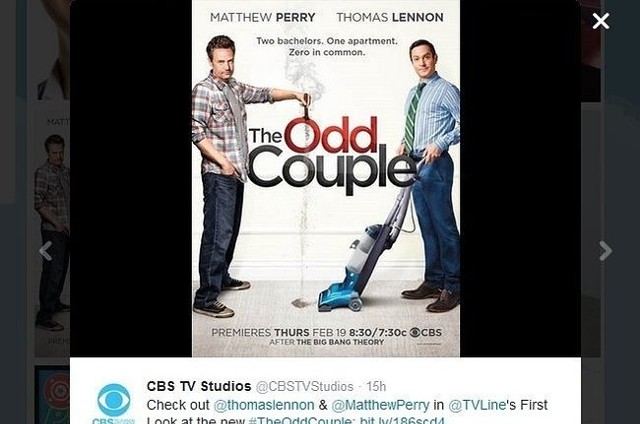Plakat serialu "The Odd Couple" (fot. screen z Twitter.com)
