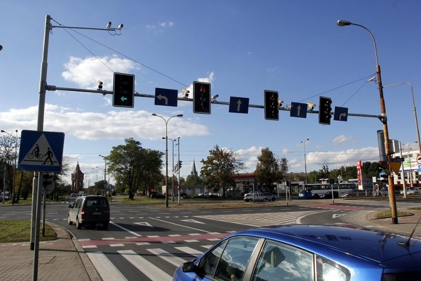 Wrocław - kamery sfilmują nas, gdy jedziemy na czerwonym...