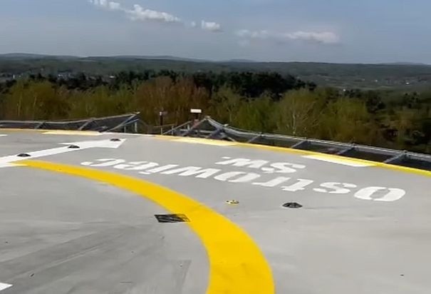 Lądowisko dla helikopterów na dachu szpitala w Ostrowcu jest już gotowe. Zobaczcie zdjęcia i film