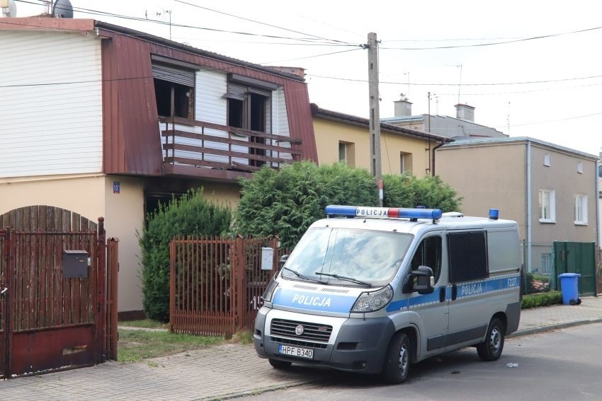 Śmiertelny pożar na Basenowej - zginęła kobieta, jej syn - ciężko ranny