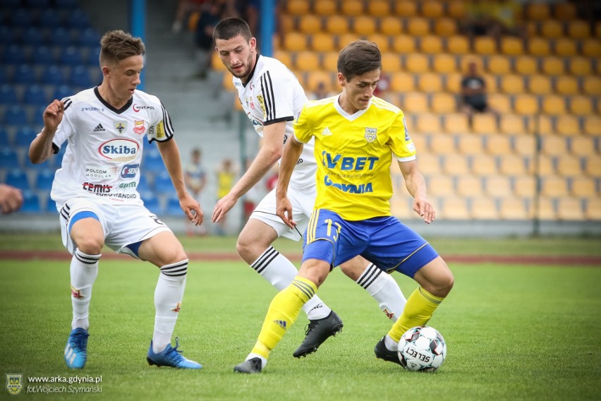 Arka Gdynia-Chojniczanka 0:1 (0:1). 8.08.2020. Żółto-niebiescy w mało efektownym stylu zakończyli zgrupowanie w Gniewinie 