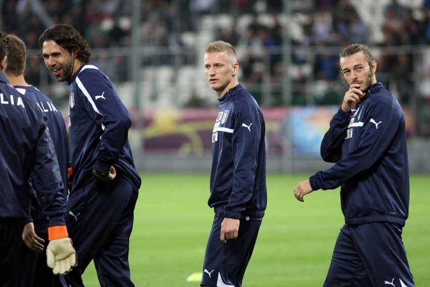 Włosi przeprowadzili pierwszy trening na stadionie Cracovii