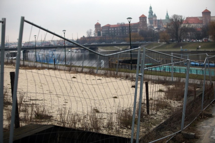 Taki widok plaży nad Wisłą będzie nam towarzyszył raczej...