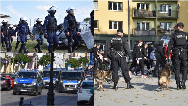 Derby Tarnowa zabezpieczają liczne siły policji z Tarnowa i regionu
