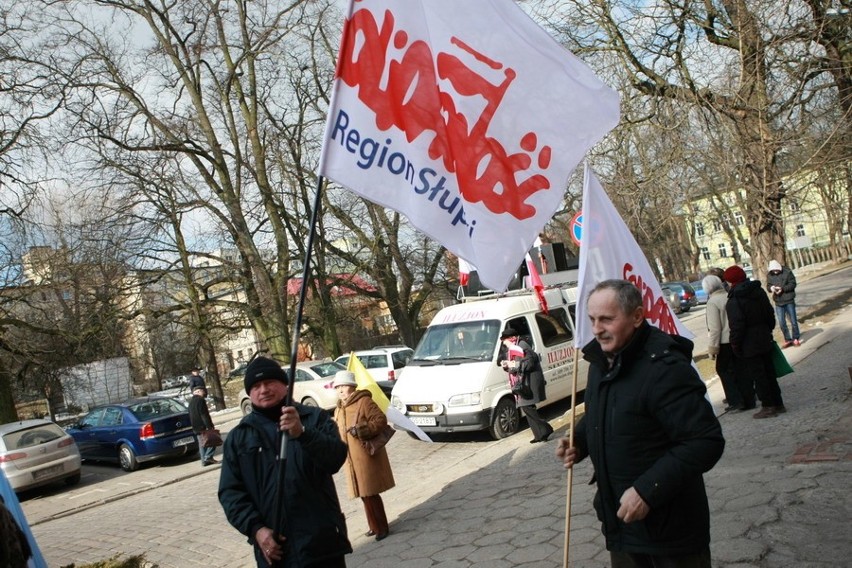 Protest rolników w Słupsku