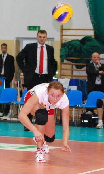 Katarzyna Walawender rozegrała dobre spotkanie, ale jej drużyna przegrała z Muszynianką.