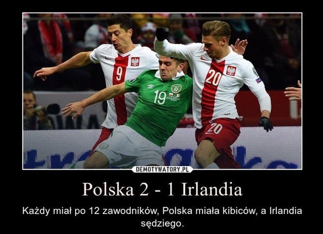 "Kung Fu Pazdan" i "Boski Lewy". Najlepsze MEMY po meczu Polska - Irlandia 