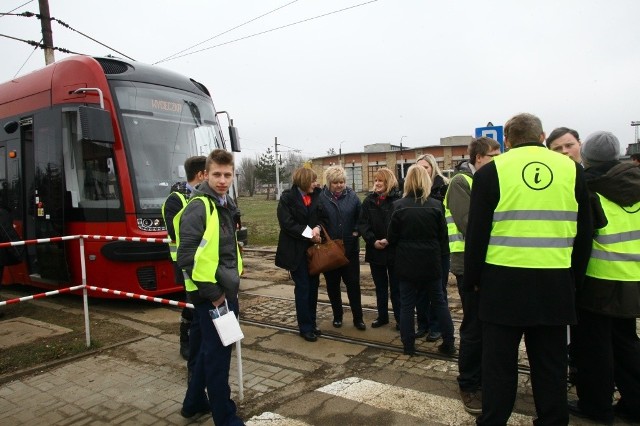 Hanna Zdanowska prowadziła tramwaj w Łodzi