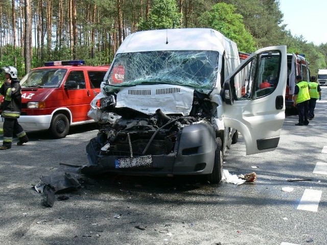 Na miejscu wypadku w miejscowości Koliszowy w powiecie koneckim.