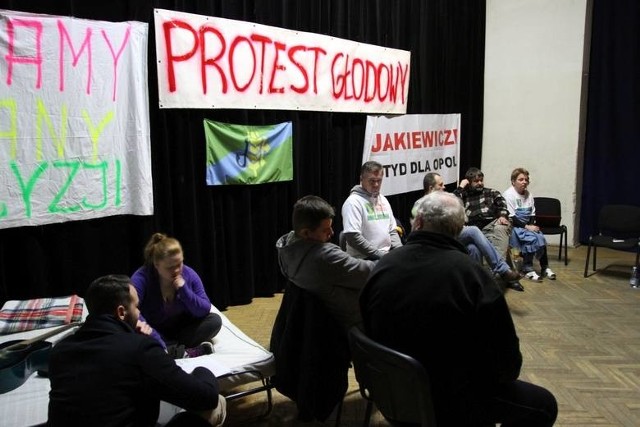 Protest głodowy w Dobrzeniu Wielkim.