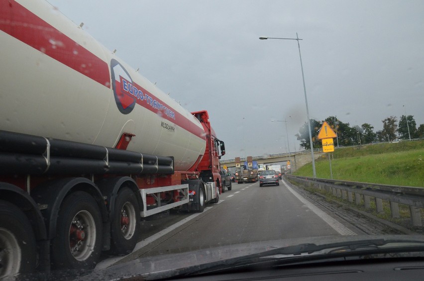 Autostrada A4 pod Wrocławiem mocno zakorkowana (ZDJĘCIA)