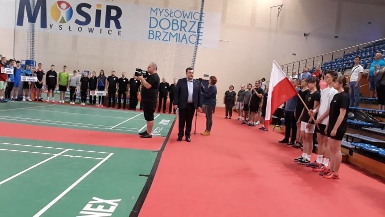 Otwarcie mistrzostw Polski młodzików w badmintonie w...