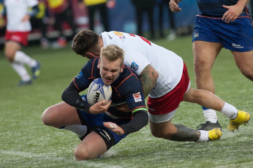 Rugby. Holendrzy nie mieli litości. Wysoka porażka Polaków na Arenie Lublin (ZDJĘCIA)