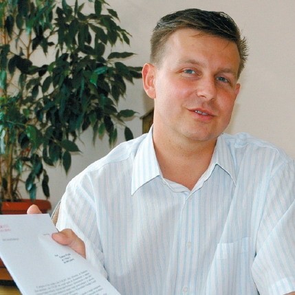 Marian Kurzydło, naczelnik wydziału oświaty w Urzędzie Miejskim w Lęborku.