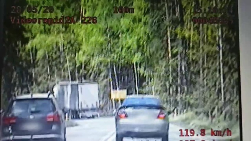 Katrynka. Policjanci z grupy Speed zatrzymali łotewskiego pirata drogowego (WIDEO)