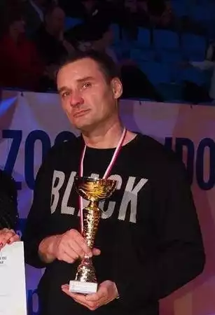 Szymon podczas mistrzostw Polski w Lublinie.